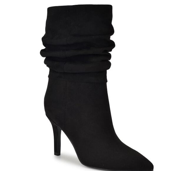 Nine West Shoes - Nine West Slouch Women's Pointy Toe Stiletto Heel Dress Booties black 7.5 NWOB